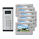 Infrared Video Door Phone System (6 LCD Screens, Easy Installation)