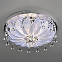 cristal de exuberante montaje empotrado con 6 luces en el diseño floral redonda
