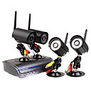 H.264 IP Surveillance Server with 4 Wireless Cameras (7 Channel)