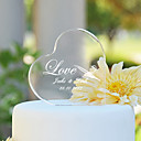 Personalized Heart Crystal Wedding Cake Topper (More Designs)