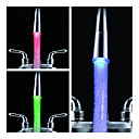  Stylish Water Powered Kitchen LED Faucet Light (Plastic, Chrome Finish)