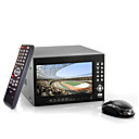 iprosecur - 4 système de canal de sécurité DVR avec écran LCD 7 pouces (H. 264, 2x SATA HDD interfaces)