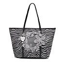 ts da cópia da zebra flor bordado bolsa de ombro de comprimento (45cm * 29cm * 12cm)