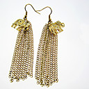 Gold Tassel Accent Earrings