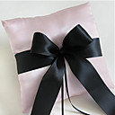 Pink Ring Pillow In Satin With Sash and Bow (More Colors)