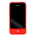 X-jacket Klar For iPhone 4 Case(Red)