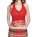 Dancewear Polyester With Gold Coin Performance Top for Ladies More Colors