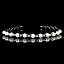 strass et élégant bandeau de mariée imitation perle / casque