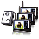 Three Wireless 3.5 Inch TFT Monitors Video Door Phone with Camera (Record,Photo)