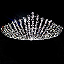 elegante tiara de diamantes de imitación