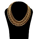 Collana in oro piatto e set bracciale