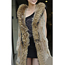 Genuine Rabbit/Raccoon Fur Vest