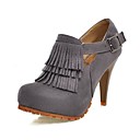Suede Stiletto Ankle Boots With Tassels For Party/Evening (More Colors)