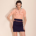 TS Pearl Necklace Bow-tie Blouse Shirt