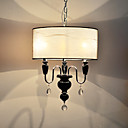 3-Light Pendant Light with Crystal Decoration