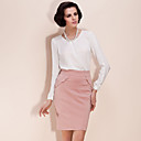 TS High Waist Floral Trimmed Pencil Skirt