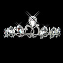 aleación con diamantes de imitación y perlas dulce tiara nupcial