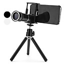 Téléobjectif x10 Avec Etui et Trépied pour iPhone 4/4S - Couleurs Assorties