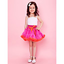 saia menina babados chiffon
