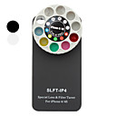 Novelty 9-Filter Lens Combo with Back Case for iPhone 4 and 4S (Assorted Colors)