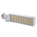 e27 5050 SMD 52-geleide 520-600lm warm wit gloeilamp (110-240v, 8-9W)