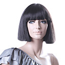 Capless Bob Style High Quality Synthetic Straight Black Ladys Fashion Wig