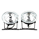 H3 55W Halogen Light Bulb 1000-LM 3000K Transparent Car Fog Lights (Transparent Lens, 1 Pair)