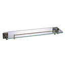 Antique Bronze Bathroom Accessories Glass Shelf