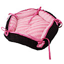 ultra suave cama del perro de plegado (40 x 40 cm, de color rosa)