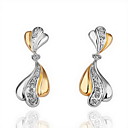 18K Gorgeous Rhinestone Alloy Earrings