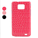 Crocodile Skin Pattern Protective Back Case for Samsung i9100 (Assorted Colors)