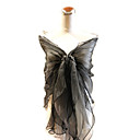 Elegant Organza With Pearls and Ruffles Special Occasion Shawl / Wrap (More Colors Available)