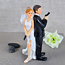 "Secret Agents" Bride & Groom Wedding Cake Topper