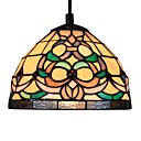25w estilo tiffany luz pingente de vidro