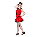 Dancewear Viscose Latin Dance Dress For Kids