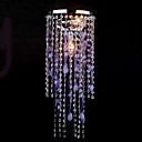 Crystal Drops Contemporary Pendant Lights Purple Decoration