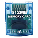 Tarjeta de memoria de 512 MB para Wii (azul)