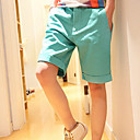 Trendy Slim Fit Simple Men's Mid Length Pants
