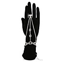Gorgeous Ladies' Square-Shaped Rhinestone Bracelet And Ring