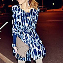 3/4 Sleeve Collarless Collar Evening/ Career PU Coat  (More Colors)