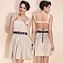 ts quadratischen Ausschnitt Swing Kleid