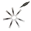 20 Pcs Black Disposable Tattoo Needles and Tubes Grip Supply 1RL