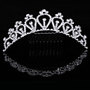 Fashion Cubic Zirconia In Alloy Tiara