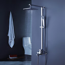 bañera contemporánea grifo de la ducha con alcachofa de la ducha 8 pulgadas + ducha de mano