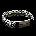Pulseira de Homem em Aço Inoxidável (Prateado)
