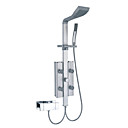 entraxe de fixation murale robinet de douche avec panneau de vaporisateurs pour le corps (non inclus robinet) - finition peinture