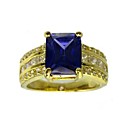 mooie kubus zirconia mode-ring (meer kleuren)