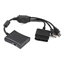 3-in-1 ps2 naar Xbox 360 Slim, ps2 naar ps3 en xbox 360 naar PS3 converter kabel (zwart)