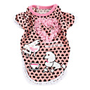 luipaard patroon stijl comfortabele katoenen t-shirt voor honden (xs-xl, roze)