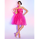 Ball Gown Strapless Knee-length Tulle Cocktail Dress